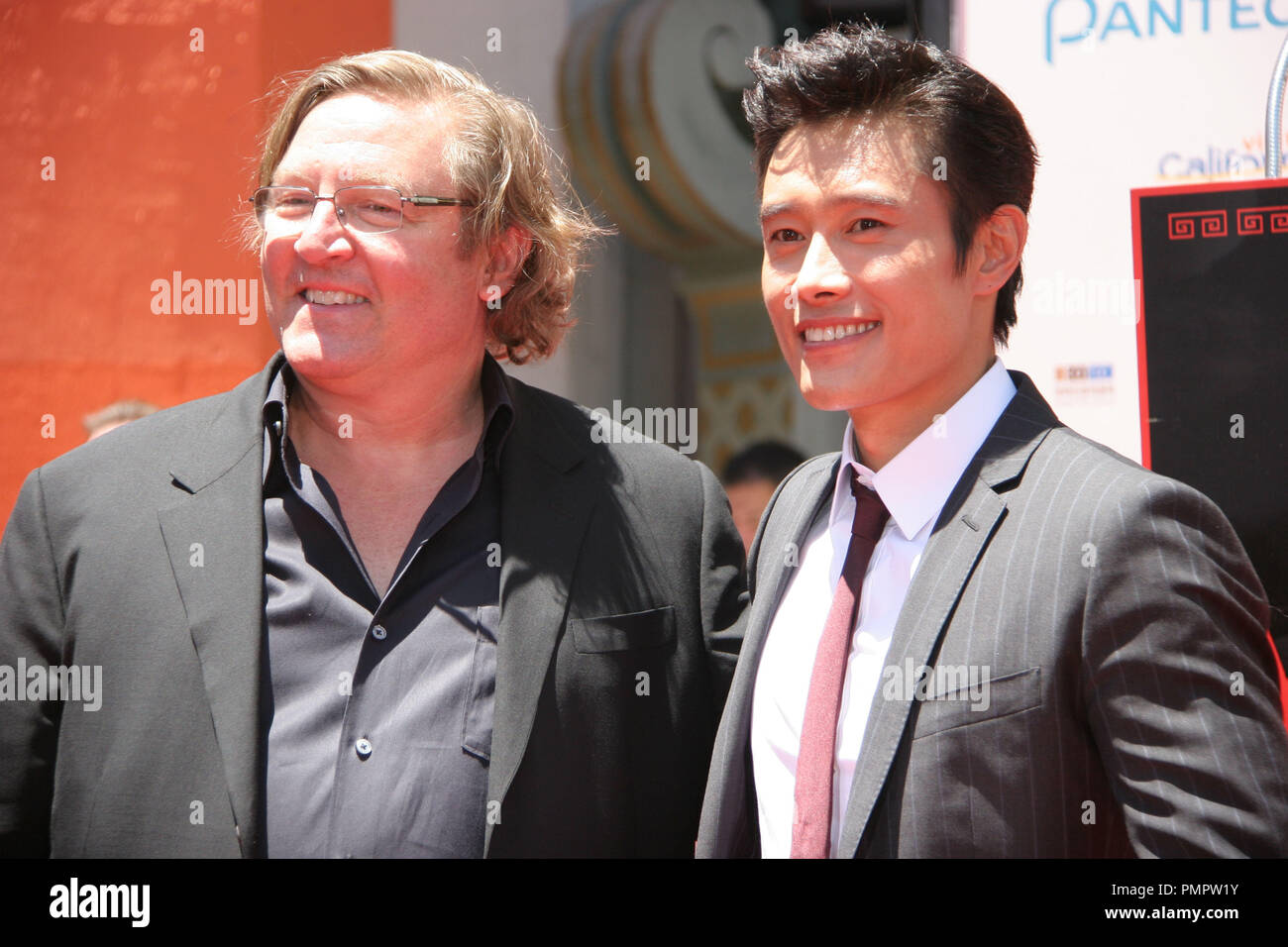 Lee Byong-Hun, Lorenzo di Bonaventura 06/23/2012 The Look East Korean Film Festival 2012 Hand and Foot Print Ceremony held at the Grauman's Chinese Theatre in Los Angeles, CA  Photo by Tom Marcus / HollywoodNewsWire.net / PictureLux Stock Photo