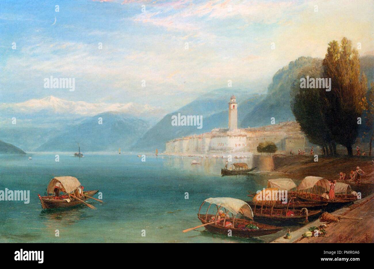 Birket Foster Lake Como Stock Photo Alamy