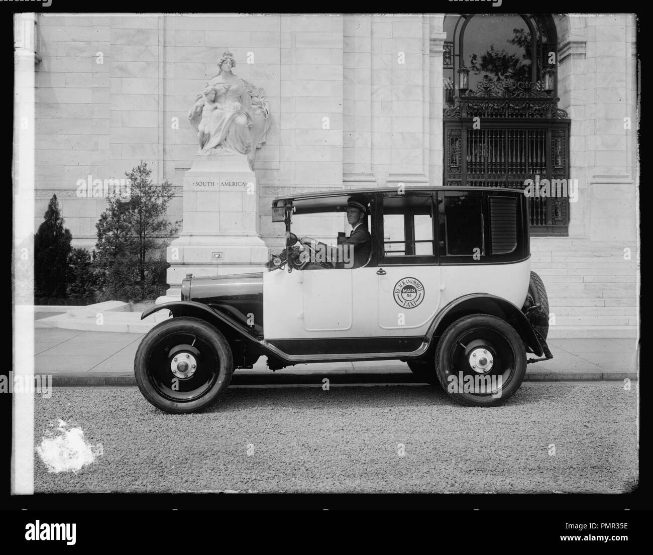 Black & White Taxi Stock Photo - Alamy