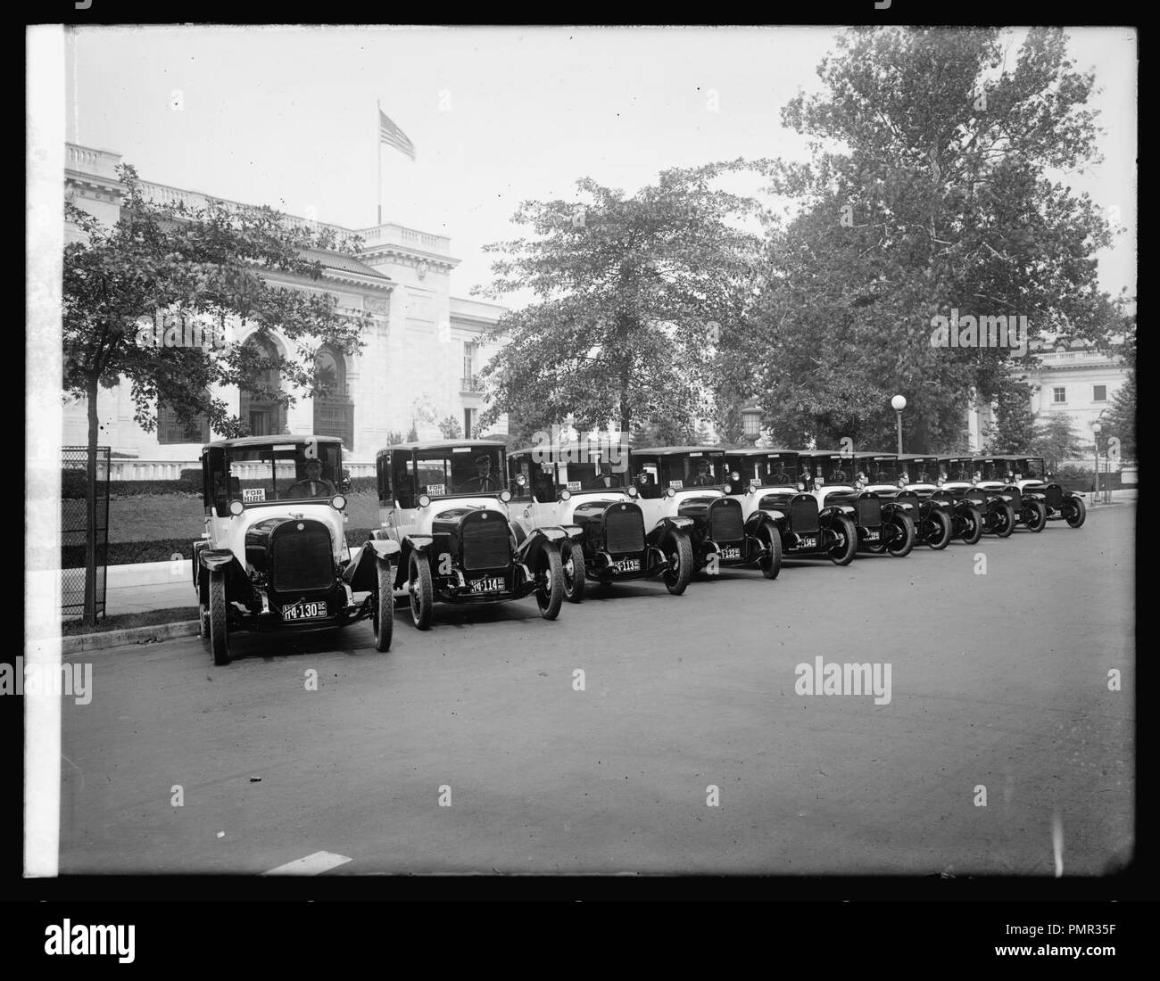 Black & White Taxis Stock Photo Alamy