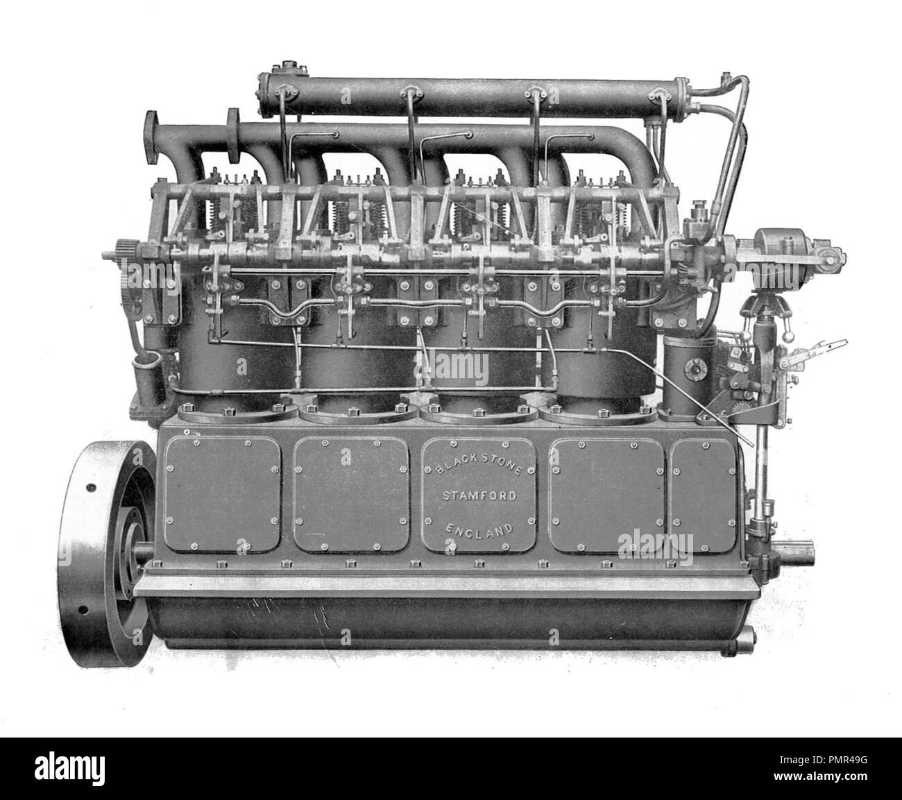 Blackstone reversible oil engine (Rankin Kennedy, Modern Engines, Vol II Stock Photo Alamy