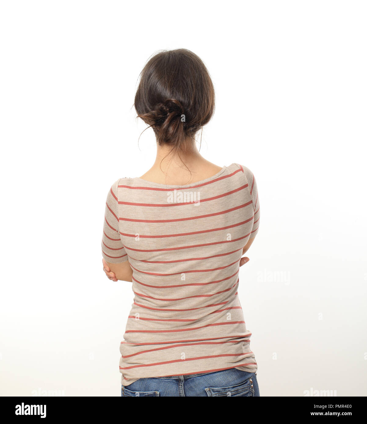 Portrait woman in striped shirt hi-res stock photography and images - Alamy