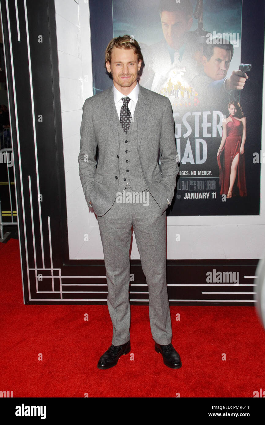 Josh Pence at the Premiere of Warner Bros. Pictures' 'Gangster Squad'. Arrivals held at Grauman's Chinese Theater in Hollywood, CA, January 7, 2013. Photo by Joe Martinez / PictureLux Stock Photo