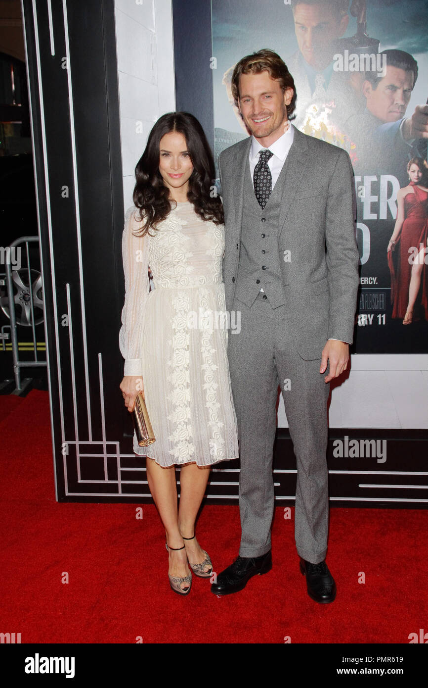 Josh Pence and Abigail Spencer at the Premiere of Warner Bros. Pictures' 'Gangster Squad'. Arrivals held at Grauman's Chinese Theater in Hollywood, CA, January 7, 2013. Photo by Joe Martinez / PictureLux Stock Photo