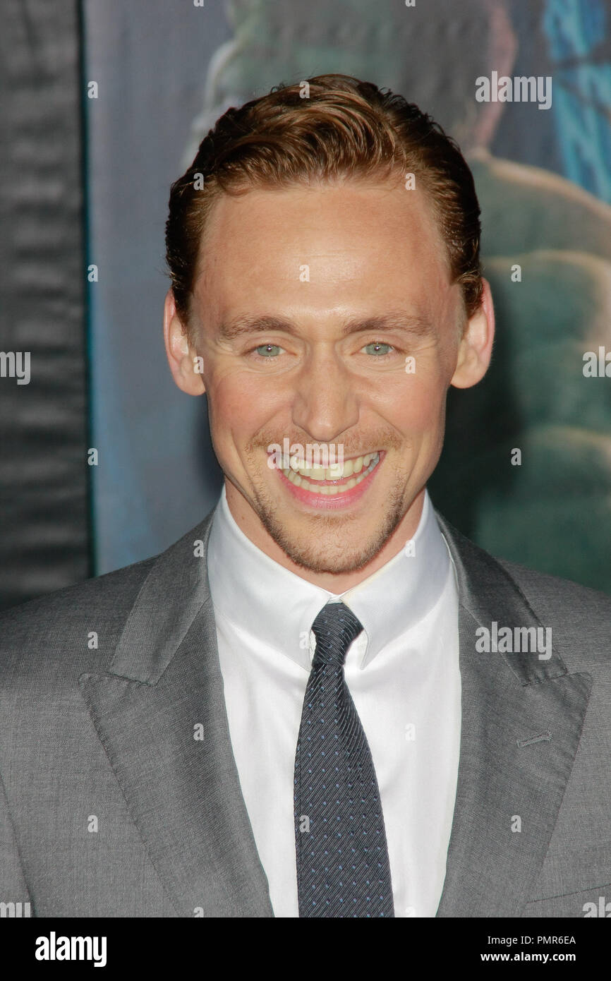 Tom Hiddleston at the World Premiere of 'Marvel's The Avengers'. Arrivals held at El Capitan Theatre in Hollywood, CA, April 11, 2012. Photo by Joe Martinez / PictureLux Stock Photo