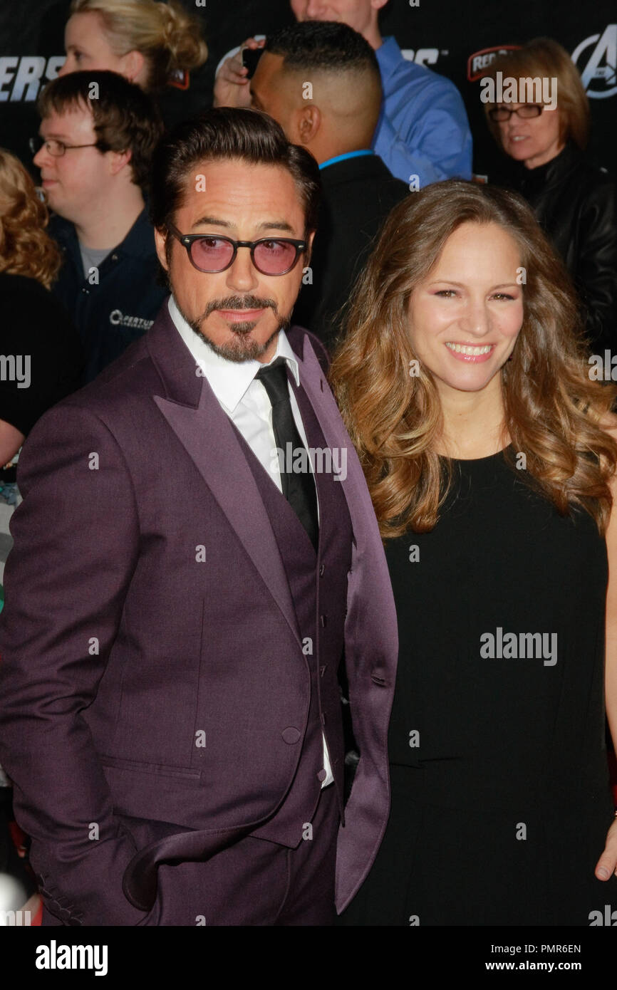 Robert Downey Jr. and Wife Susan Downey Hold Hands at Sr. Screening