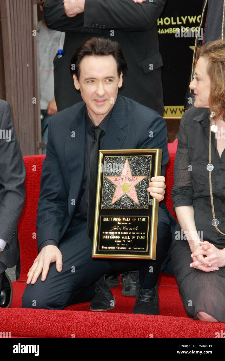 John Cusack and sister Joan Cusack at the Hollywood Chamber of Commerce ceremony to honor John