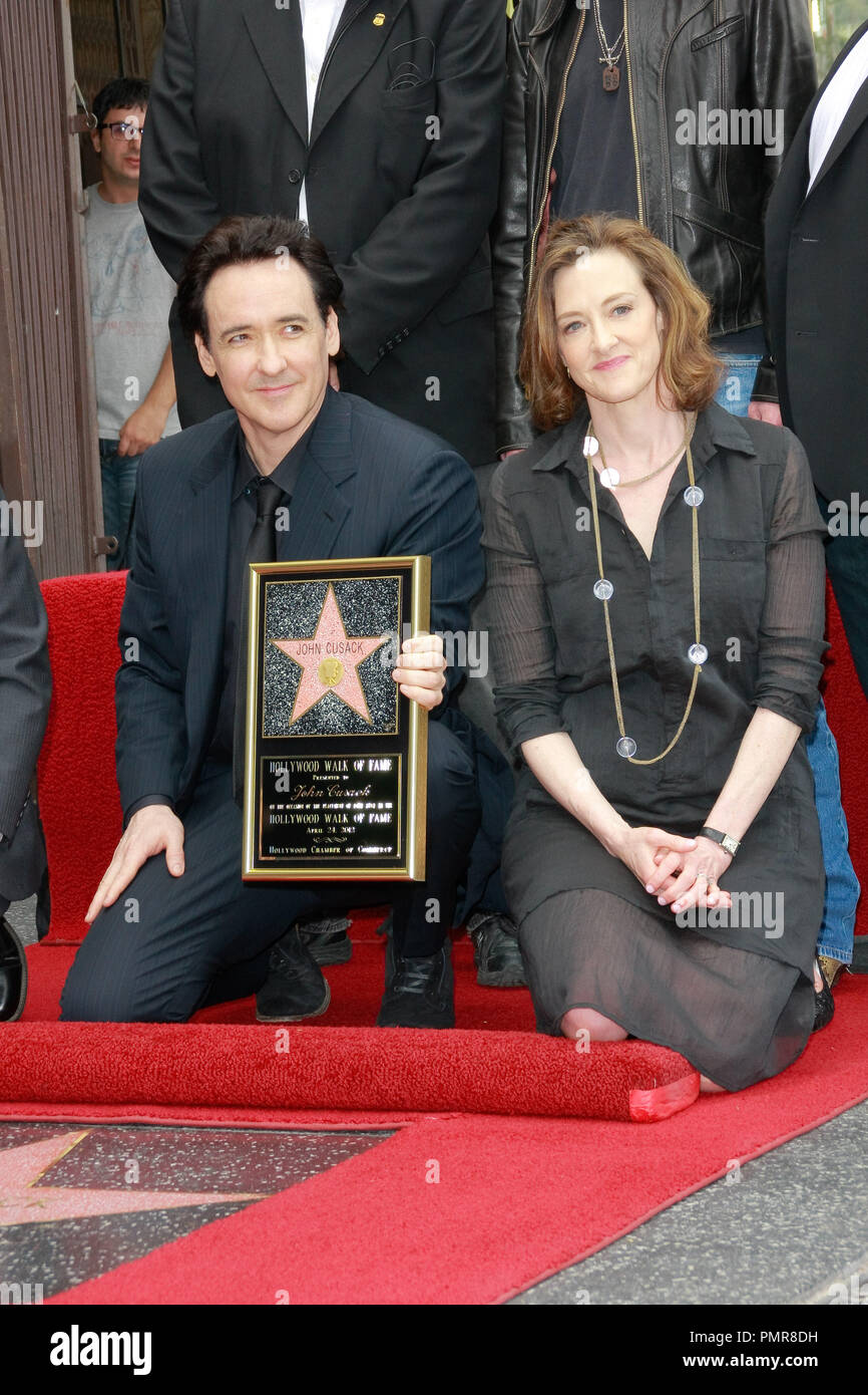 John Cusack and sister Joan Cusack at the Hollywood Chamber of Commerce cer...