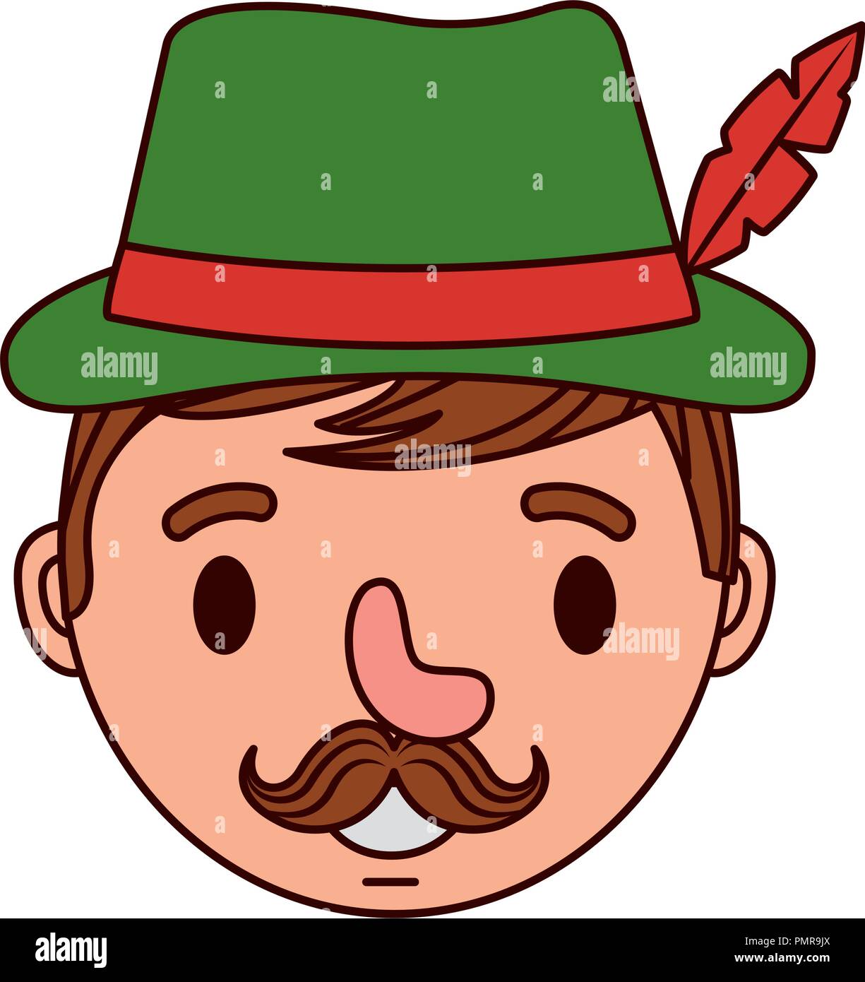 head german man with typical hat Stock Vector Image & Art Alamy
