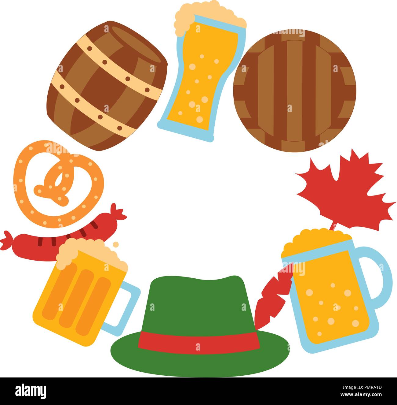 oktoberfest celebration set icons Stock Vector Image & Art - Alamy