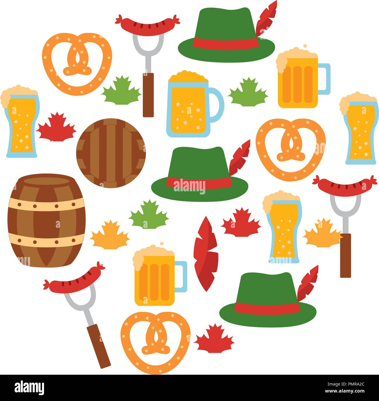oktoberfest celebration set icons Stock Vector Image & Art - Alamy