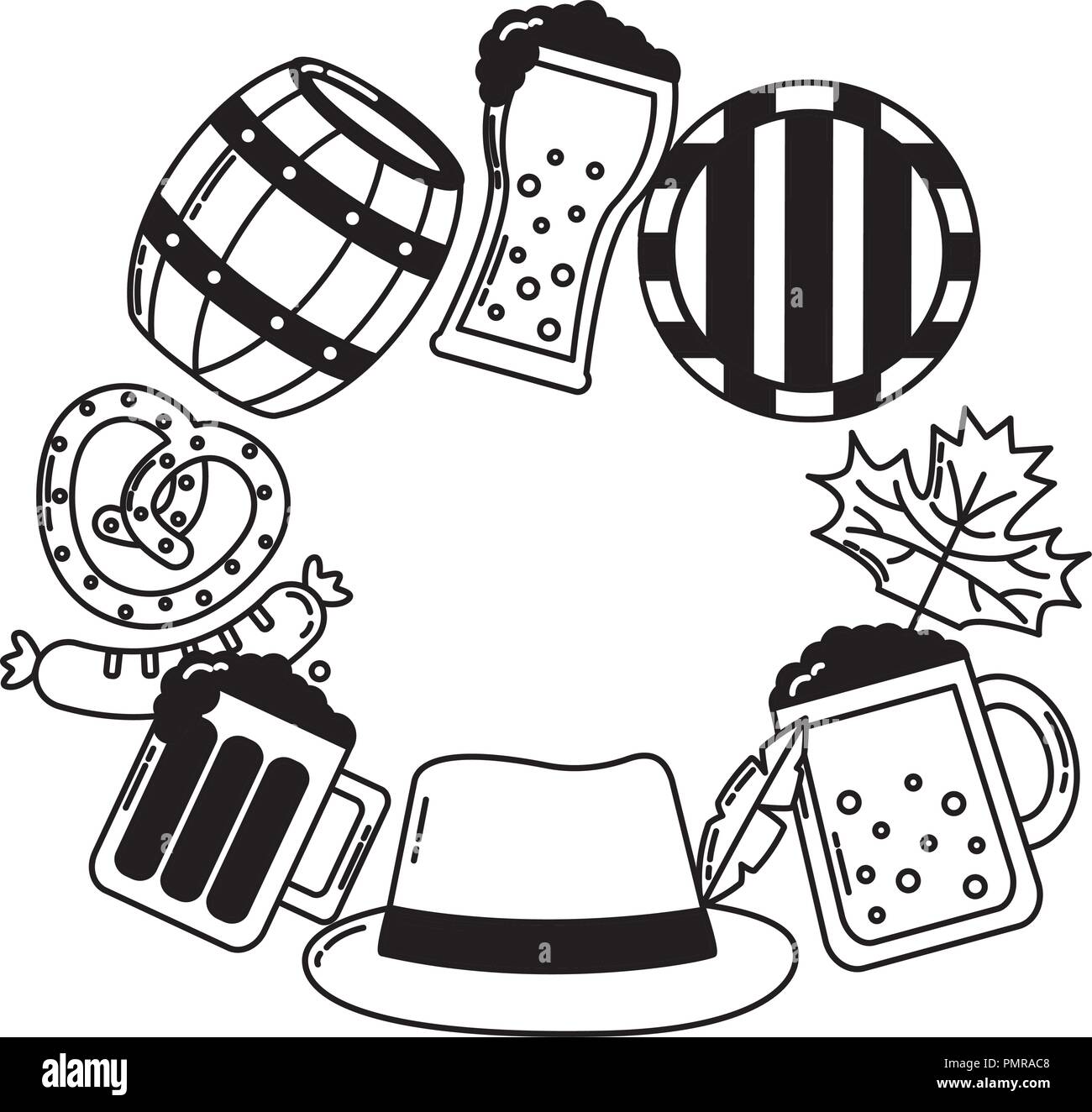 oktoberfest celebration set icons Stock Vector Image & Art - Alamy