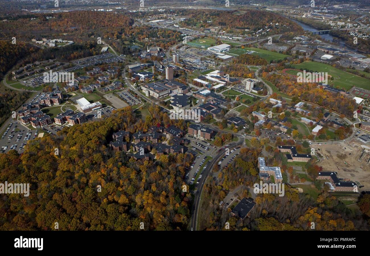 Binghamton University Aerial Photo Stock Photo Alamy
