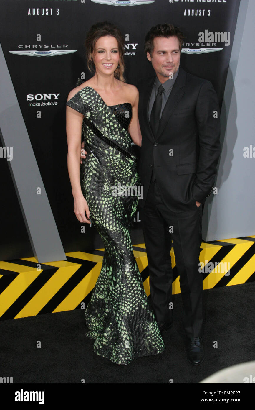 Kate Beckinsale and husband Director Len Wiseman at the Los Angeles