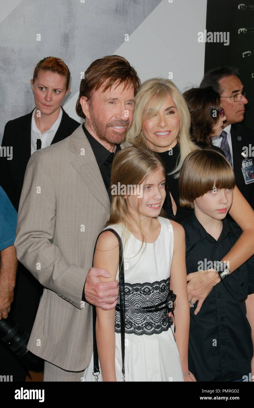 Chuck Norris and Family at the Premiere Of Lionsgate Films' "The