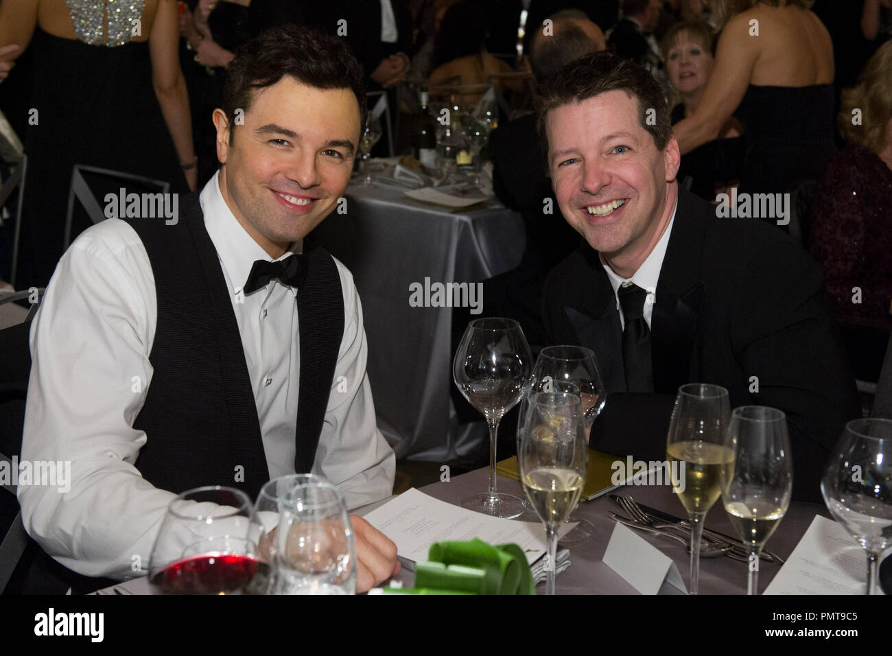 85th Academy Awards host Seth MacFarlane (left) and actor Sean Hayes attend the 2012 Governors Awards at The Ray Dolby Ballroom at Hollywood & Highland Center® in Hollywood, CA, Saturday, December 1.  File Reference # 31744 043  For Editorial Use Only -  All Rights Reserved Stock Photo