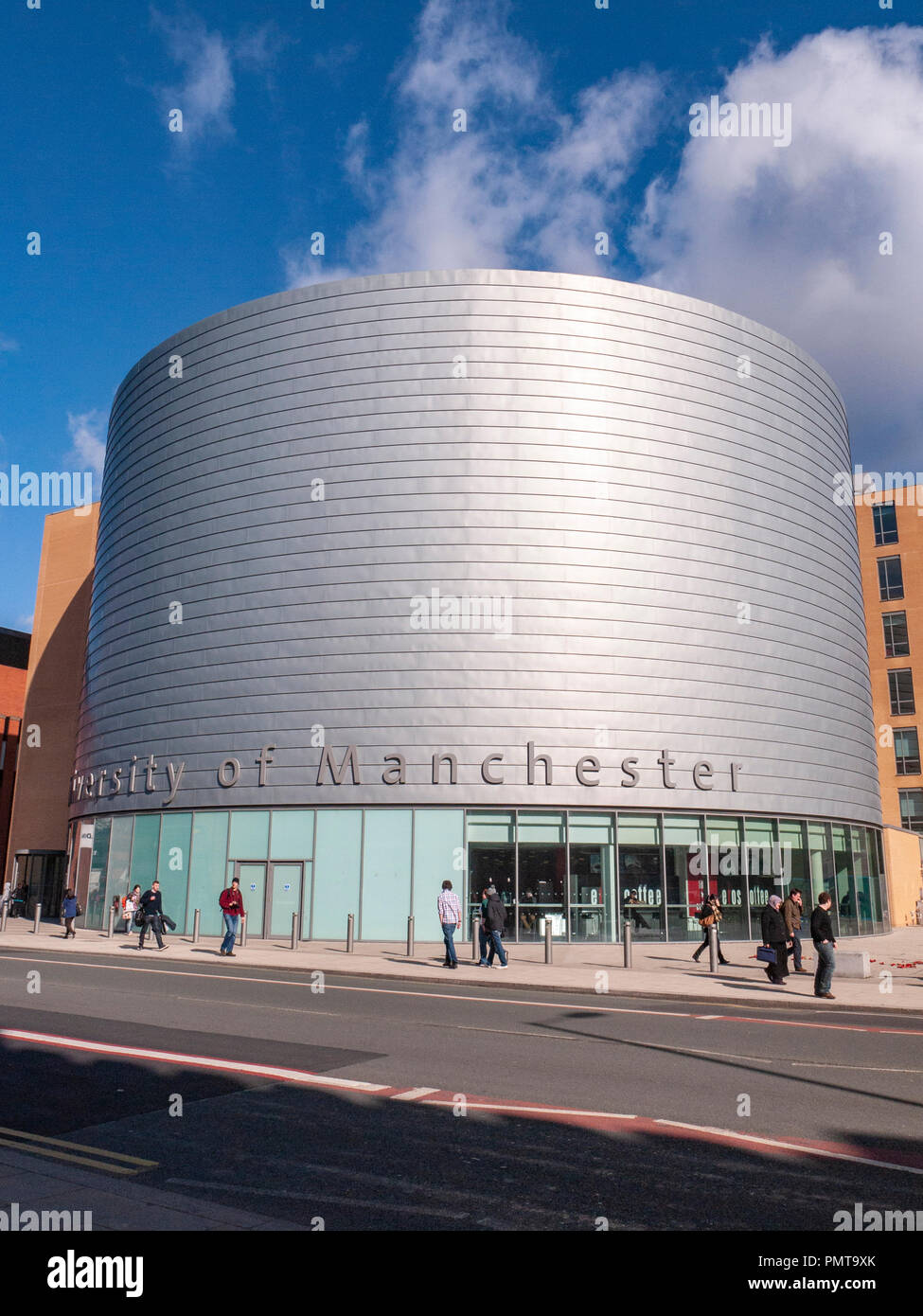 University of Manchester visitor building on Oxford Road Manchester UK Stock Photo