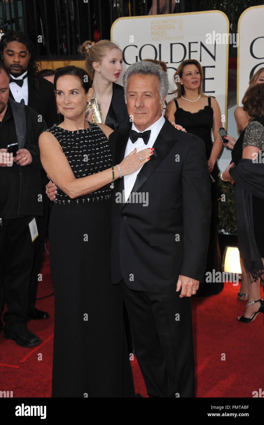 Dustin Hoffman & Lisa Hoffman at the 70th Golden Globe Awards at the