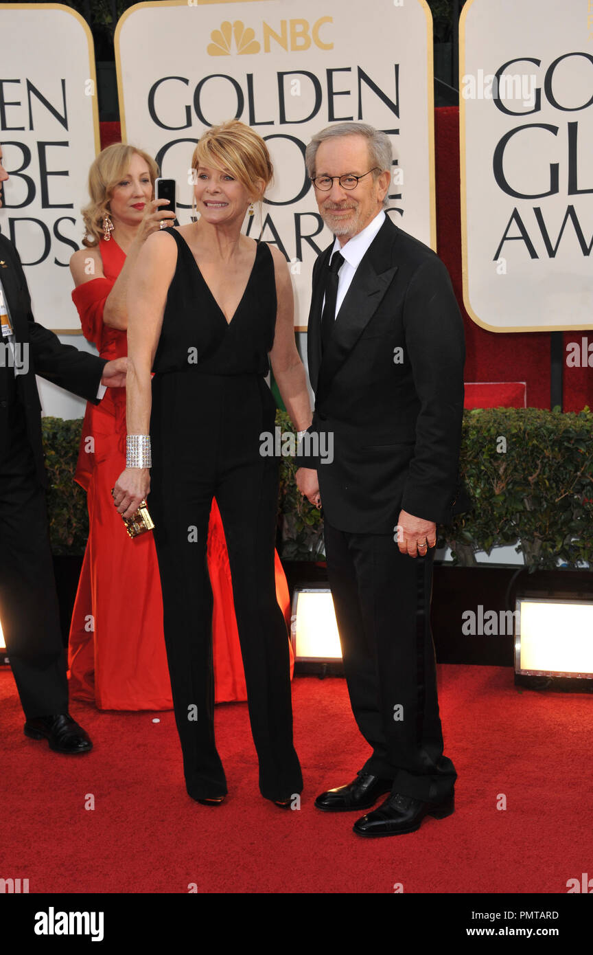 Steven Spielberg & Kate Capshaw at the 70th Golden Globe Awards at the