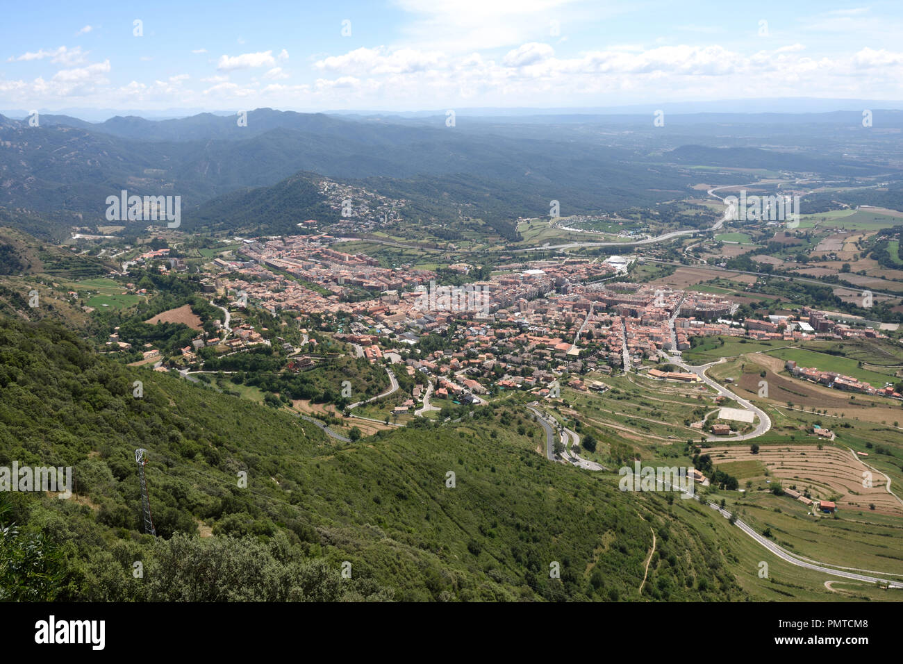 Cityscape of Berga, Barcelona province,Catalonia,Spain Stock Photo