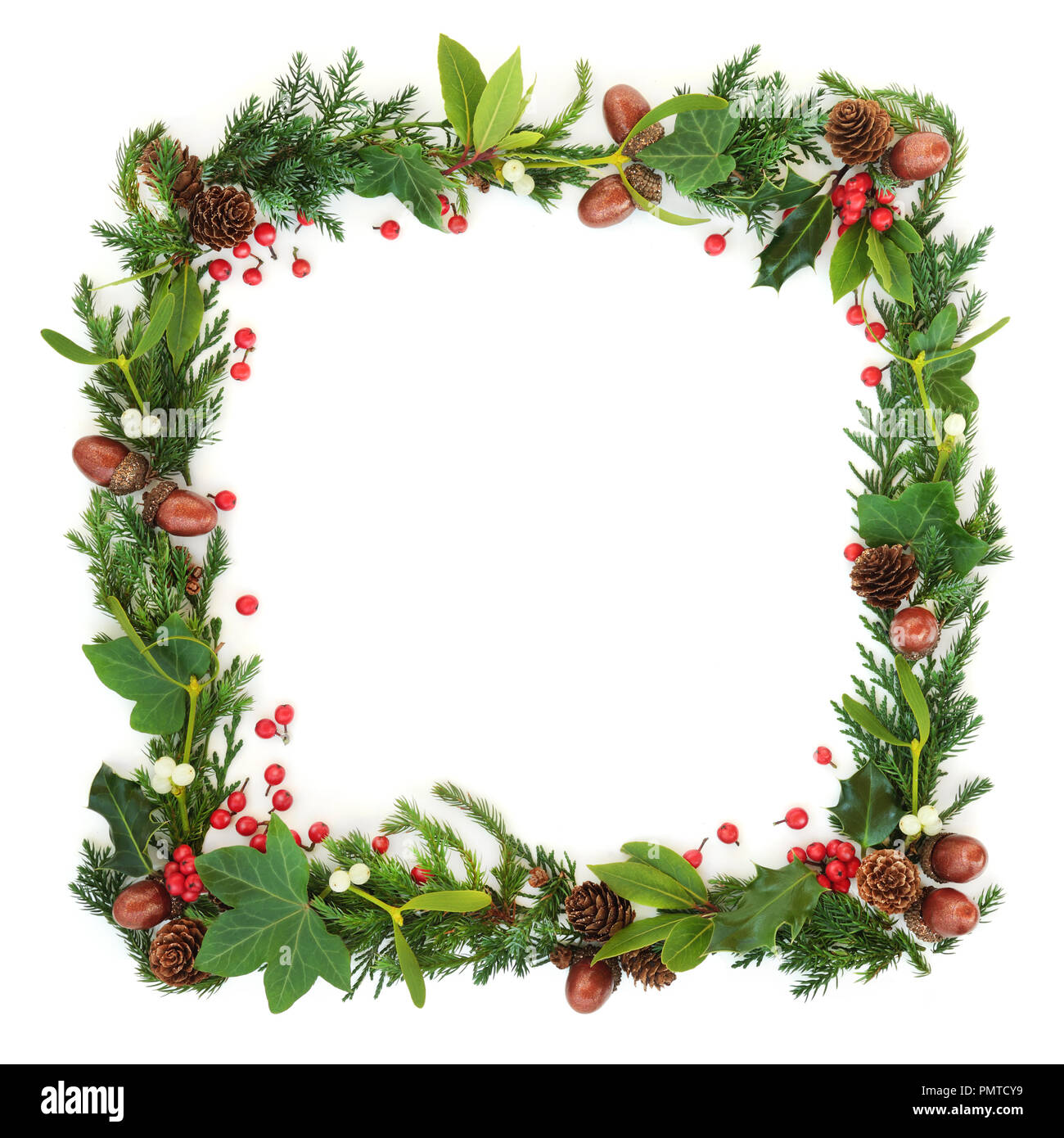 Christmas Wreath Border 