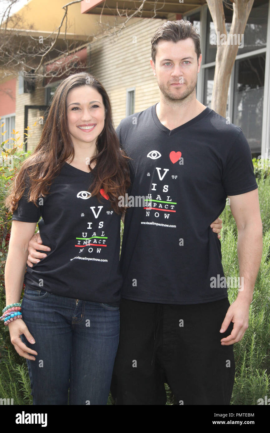 Jenna Lind, Daniel Feuerriegel 03/20/2013 '2013 Visual Impact Now' Charity Event with 'Spartacus: War of the Damned' Cast Volunteer held at Visual Impact Now Eye Clinic, Los Angeles Science Center, Los Angeles, CA Photo by Hanako Sato / HNW / PictureLux Stock Photo