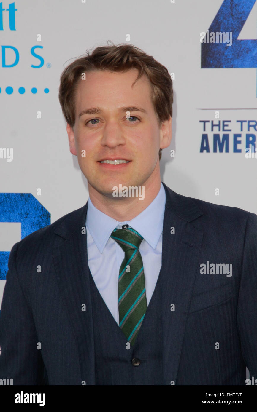 Theodore Raymond 'T. R.' Knight at the Premiere of Warner Bros. Pictures' '42'. Arrivals held at TCL Chinese Theater in Hollywood, CA, April 9, 2013. Photo by Joe Martinez / PictureLux Stock Photo