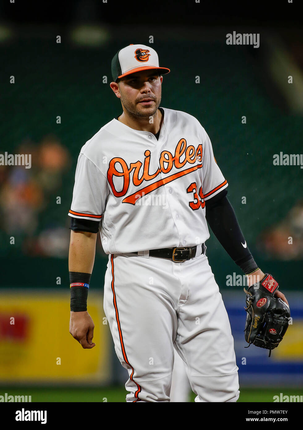 Baltimore Usa 19th Sep 2018 Baltimore Orioles Third Baseman 39 Renato Nunez During A Major League Baseball Game Between The Baltimore Orioles And The Toronto Blue Jays At Camden Yards In Baltimore