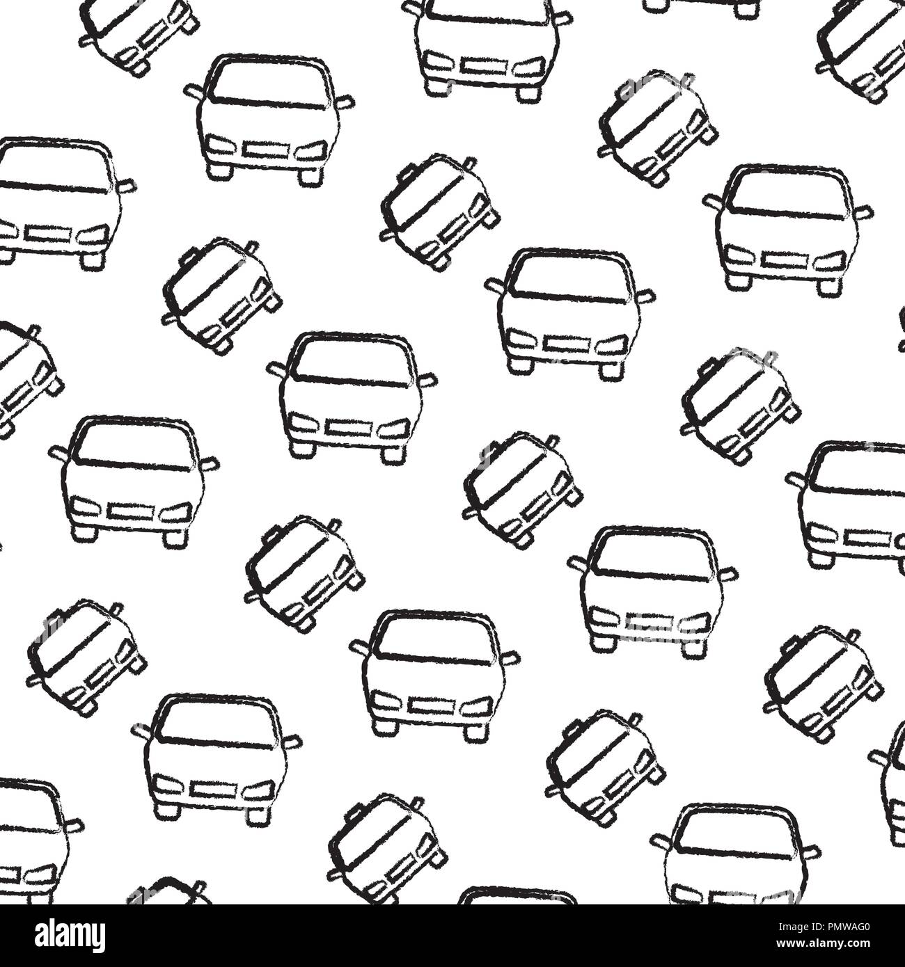 Vector flat style cars Black and White Stock Photos & Images - Alamy