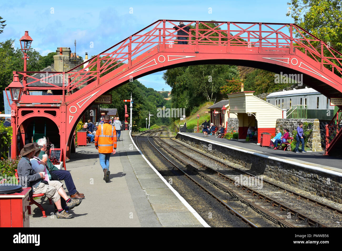 Goathland Station on the North Yorkshire Moors railway UK Stock Photo