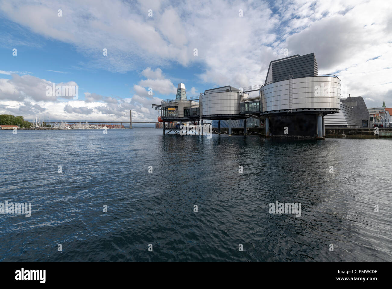 Norwegian Petroleum Museum in Stavanger Norway. (also called the Norsk Oljemuseum). A specialist museum for the oil industry in a landmark building. Stock Photo