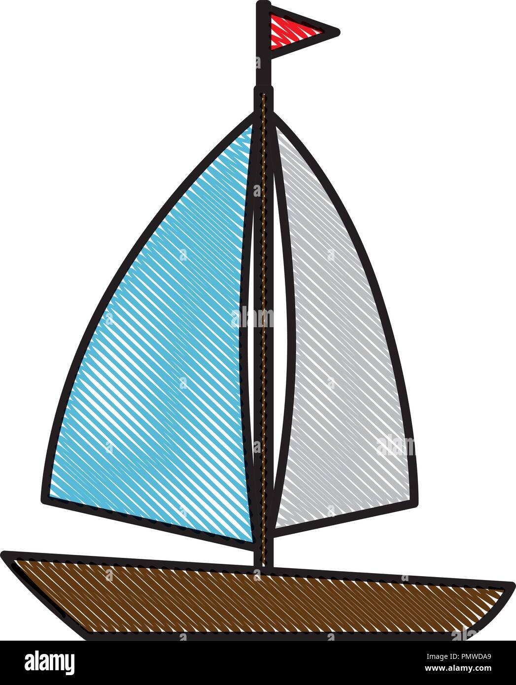 sail boat isolated icon Stock Vector Image & Art - Alamy
