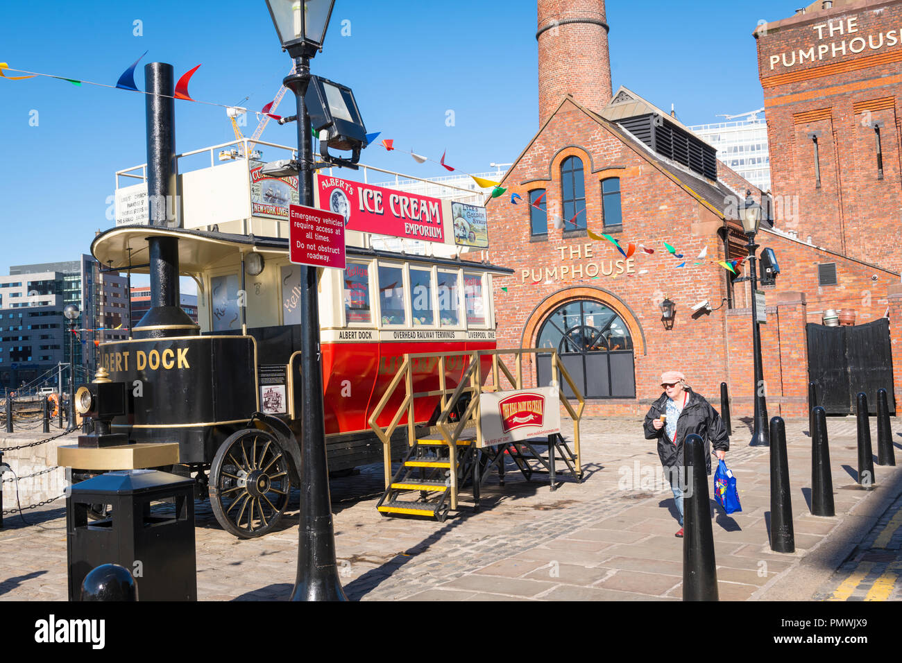 Liverpool Merseyside Albert Dock The Pumphouse Pump House Ice Cream