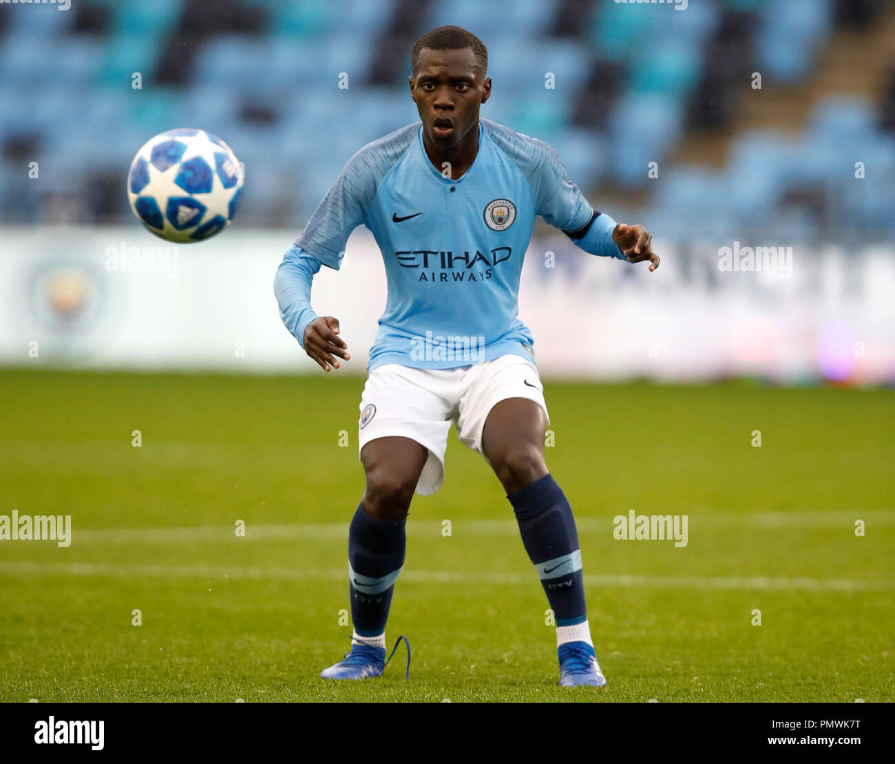 Manchester City's Claudio Gomes during the UEFA Youth League, Group F match  at the City Football Academy, Manchester. PRESS ASSOCIATION Photo. Picture  date: Wednesday September 19, 2018. See PA story SOCCER Man