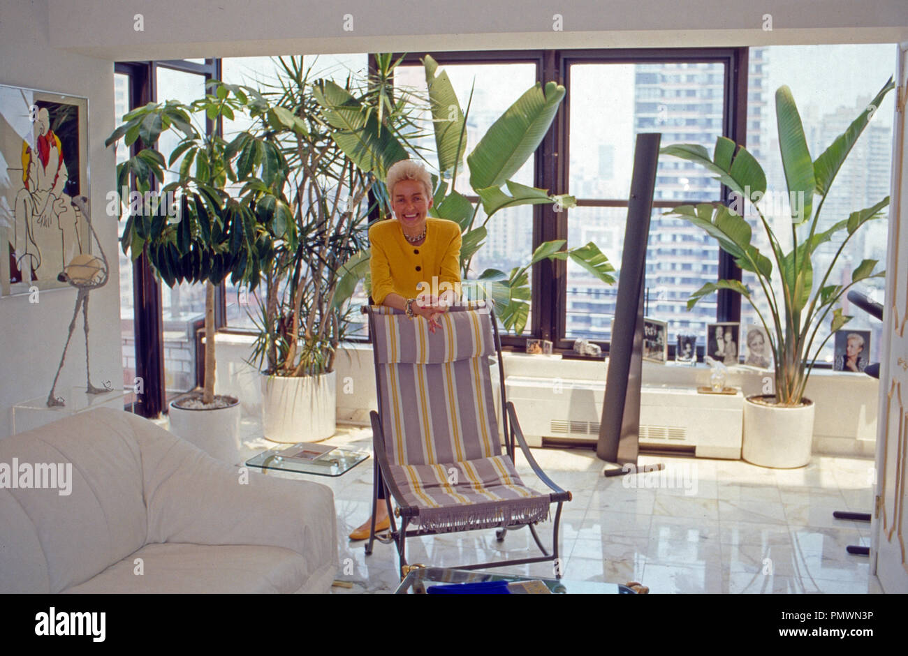 Erzherzogin Michaela von Habsburg in New York, USA 1987. Archduchess