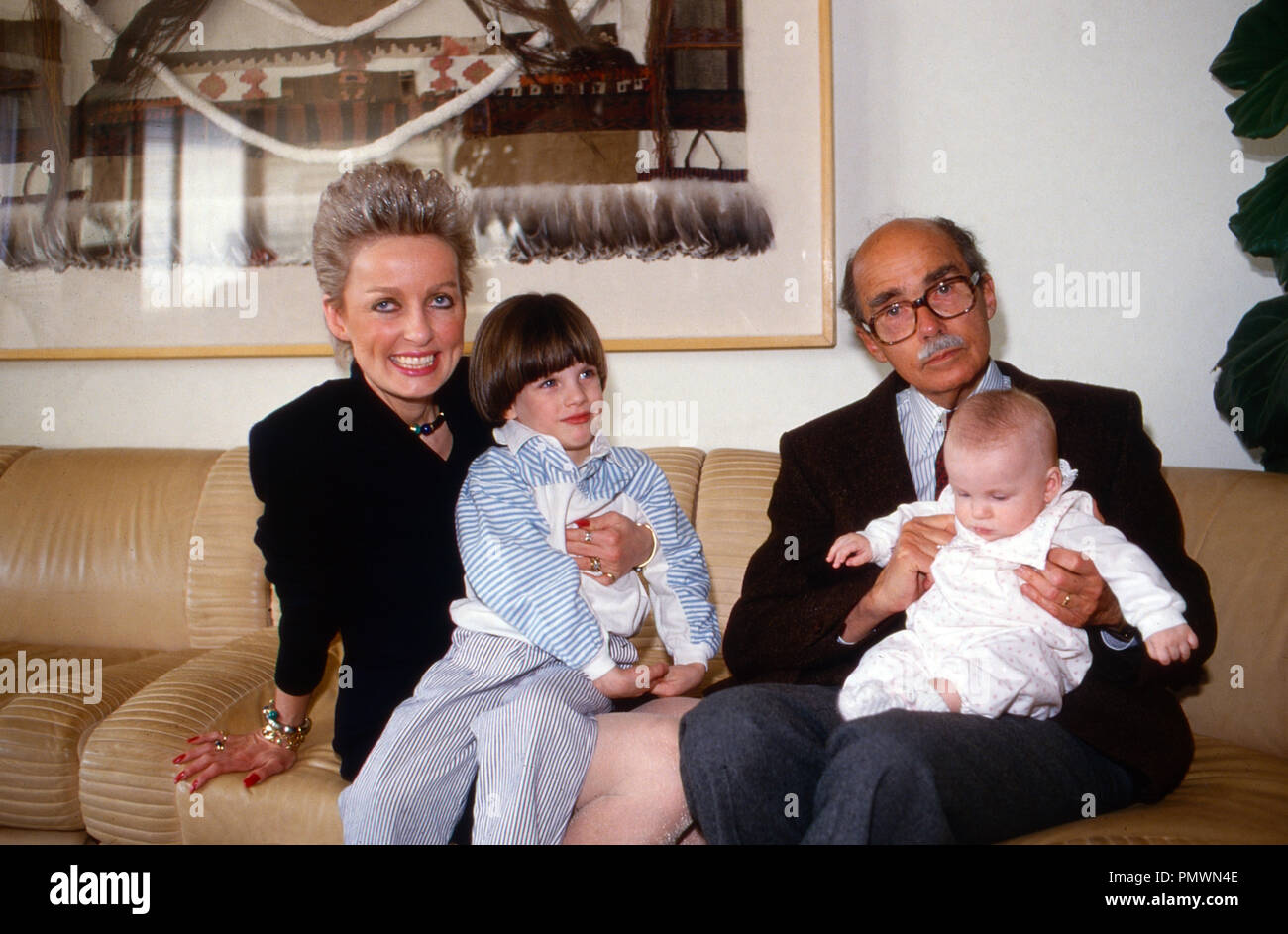 Erzherzogin Michaela von Habsburg mit ihrem Vater Otto und ihren