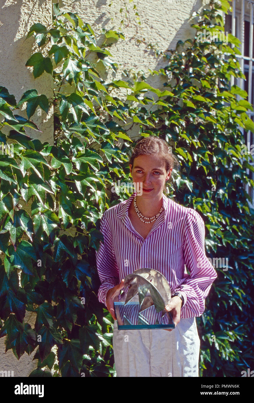 Erherzogin Gabriela von Habsburg, 1991. Archduchess Gabriela of Habsburg, 1991. Stock Photo