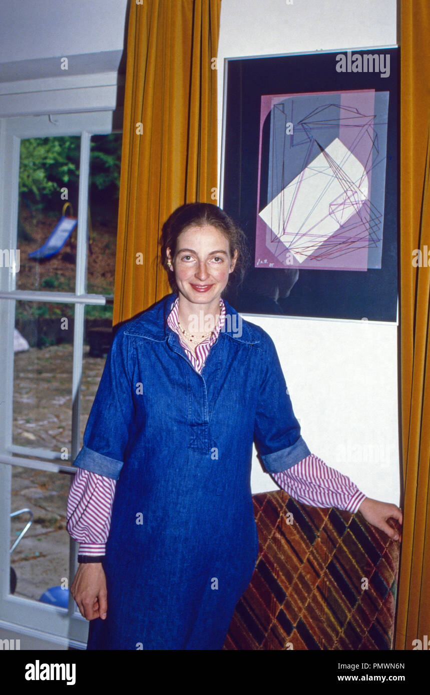 Erherzogin Gabriela von Habsburg, 1991. Archduchess Gabriela of Habsburg, 1991. Stock Photo
