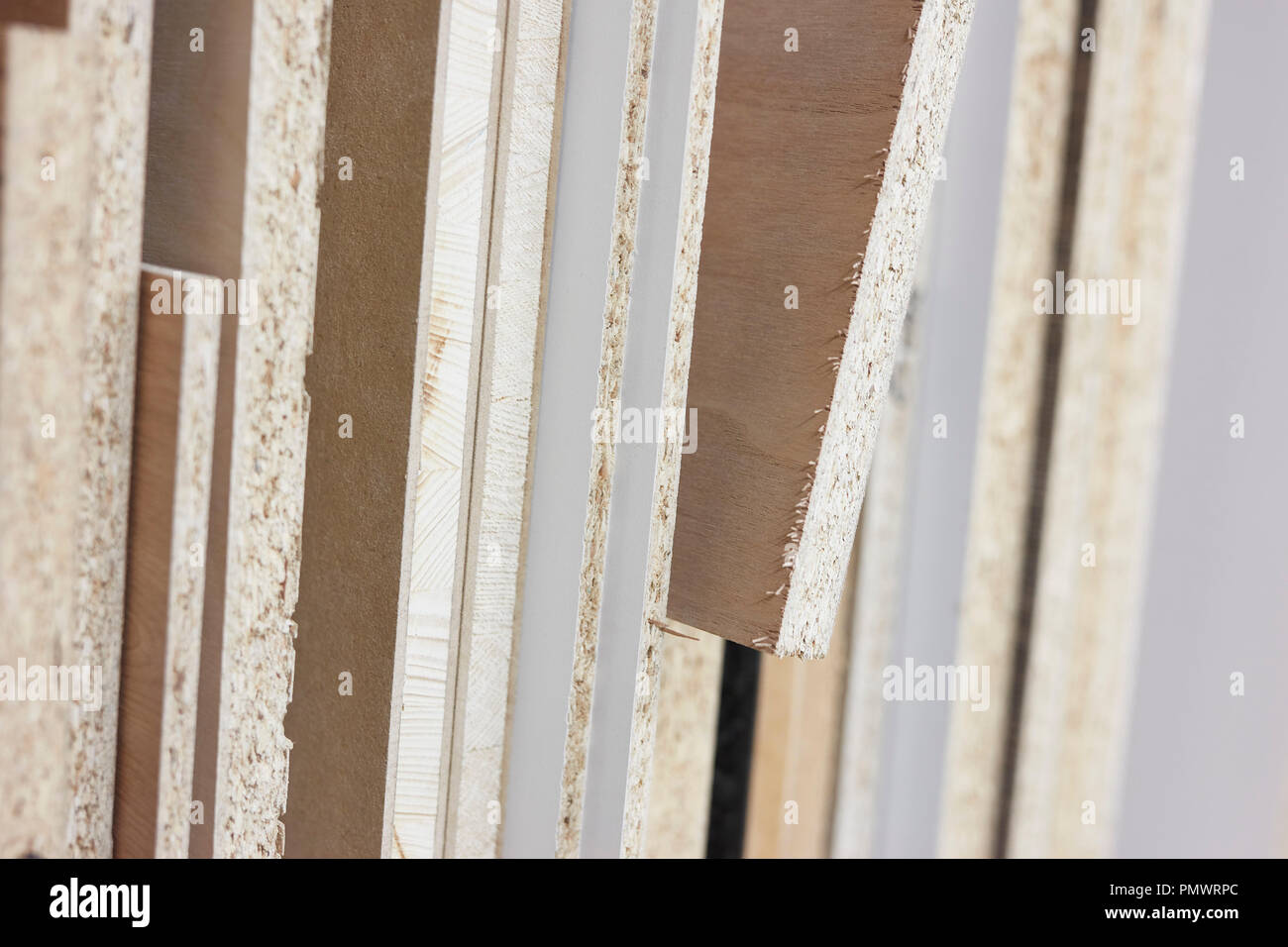 Close up textured edges of plywood Stock Photo Alamy