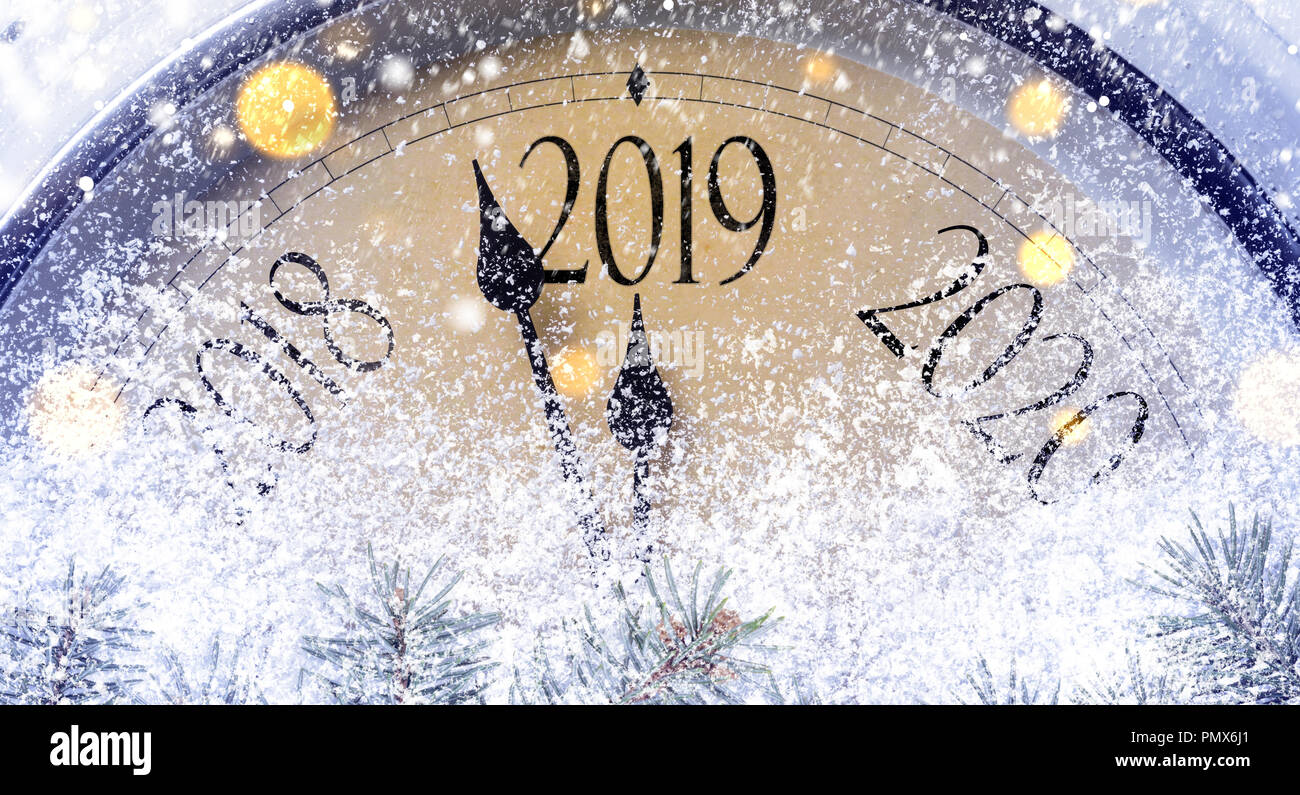 Countdown to midnight stock photo alamy