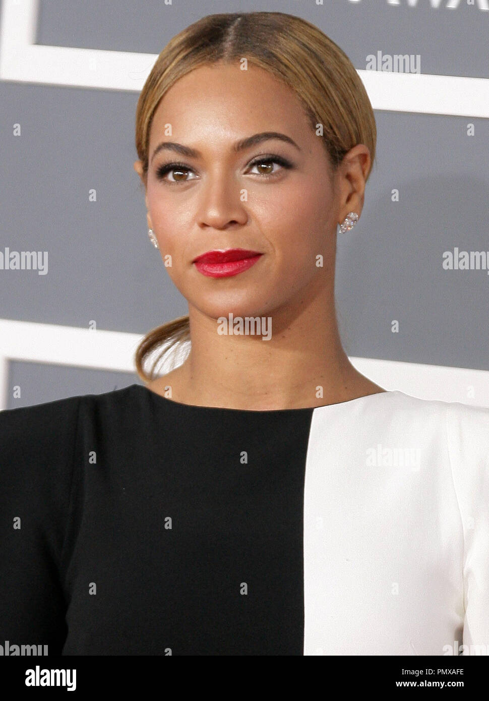 Beyonce at the 55th Annual Grammy Awards held at the Staples Center in Los Angeles, CA.The event took place on Sunday, February 10, 2013. Photo by PRPP / PictureLux  File Reference # 31836 023PRPP  For Editorial Use Only -  All Rights Reserved Stock Photo
