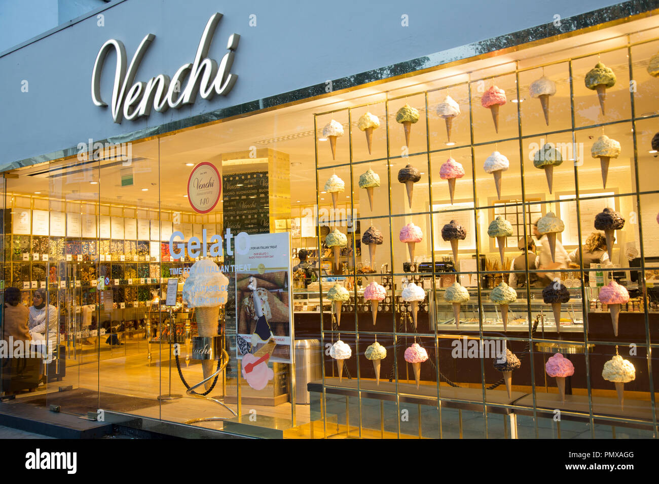 Venchi Ice Cream Shop; Chelsea; London; England; UK Stock Photo Alamy