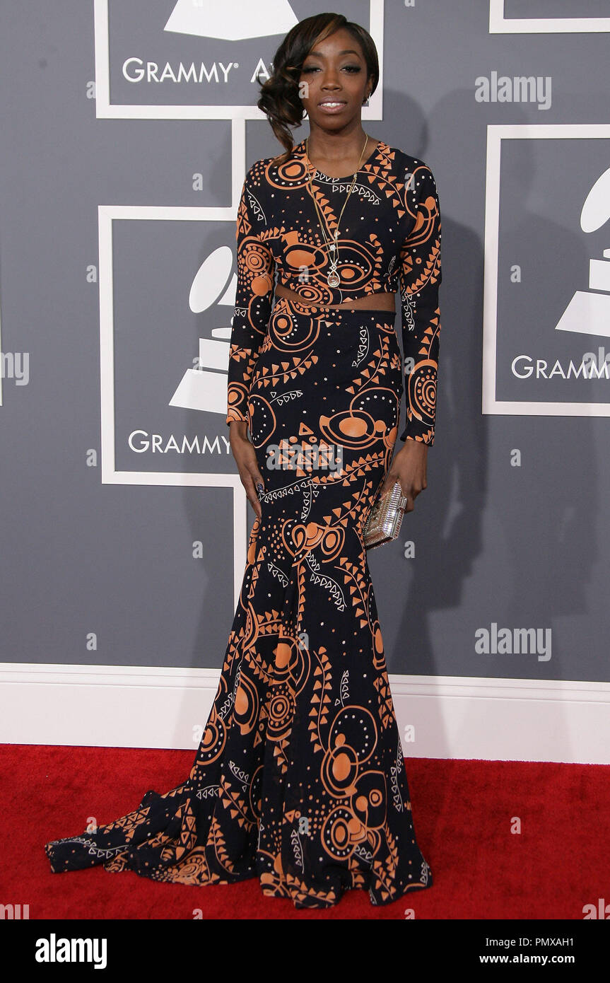 Estelle at the 55th Annual Grammy Awards held at the Staples Center in Los Angeles, CA.The event took place on Sunday, February 10, 2013. Photo by PRPP / PictureLux  File Reference # 31836 060PRPP  For Editorial Use Only -  All Rights Reserved Stock Photo