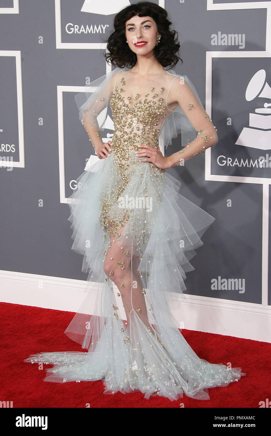 Kimbra at the 55th Annual Grammy Awards held at the Staples Center in Los Angeles, CA.The event took place on Sunday, February 10, 2013. Photo by PRPP / PictureLux  File Reference # 31836 139PRPP  For Editorial Use Only -  All Rights Reserved Stock Photo