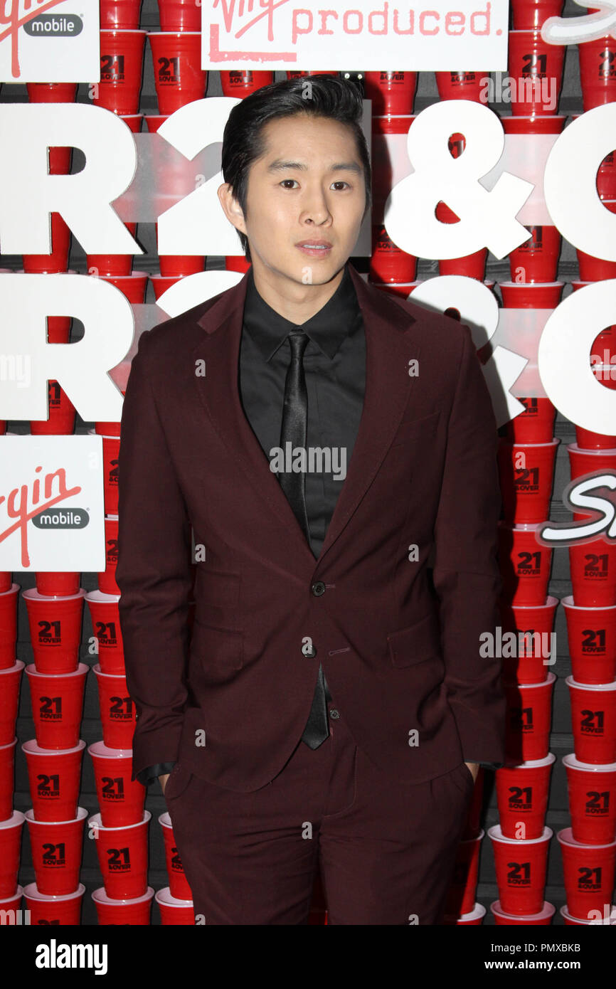 Justin Chon at the premiere of Relativity Media's '21 and Over'. Arrivals held at the Westwood Village Theater in Los Angeles, CA, February 21, 2013. Photo by: Richard Chavez / PictureLux Stock Photo