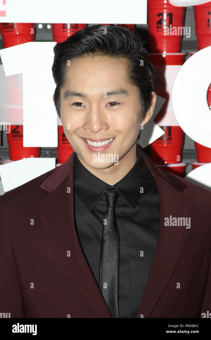 Justin Chon at the premiere of Relativity Media's '21 and Over'. Arrivals held at the Westwood Village Theater in Los Angeles, CA, February 21, 2013. Photo by: Richard Chavez / PictureLux Stock Photo