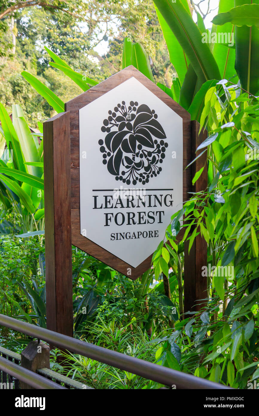 Singapore - July 12, 2018: The Learning Forest At Singapore Botanic ...