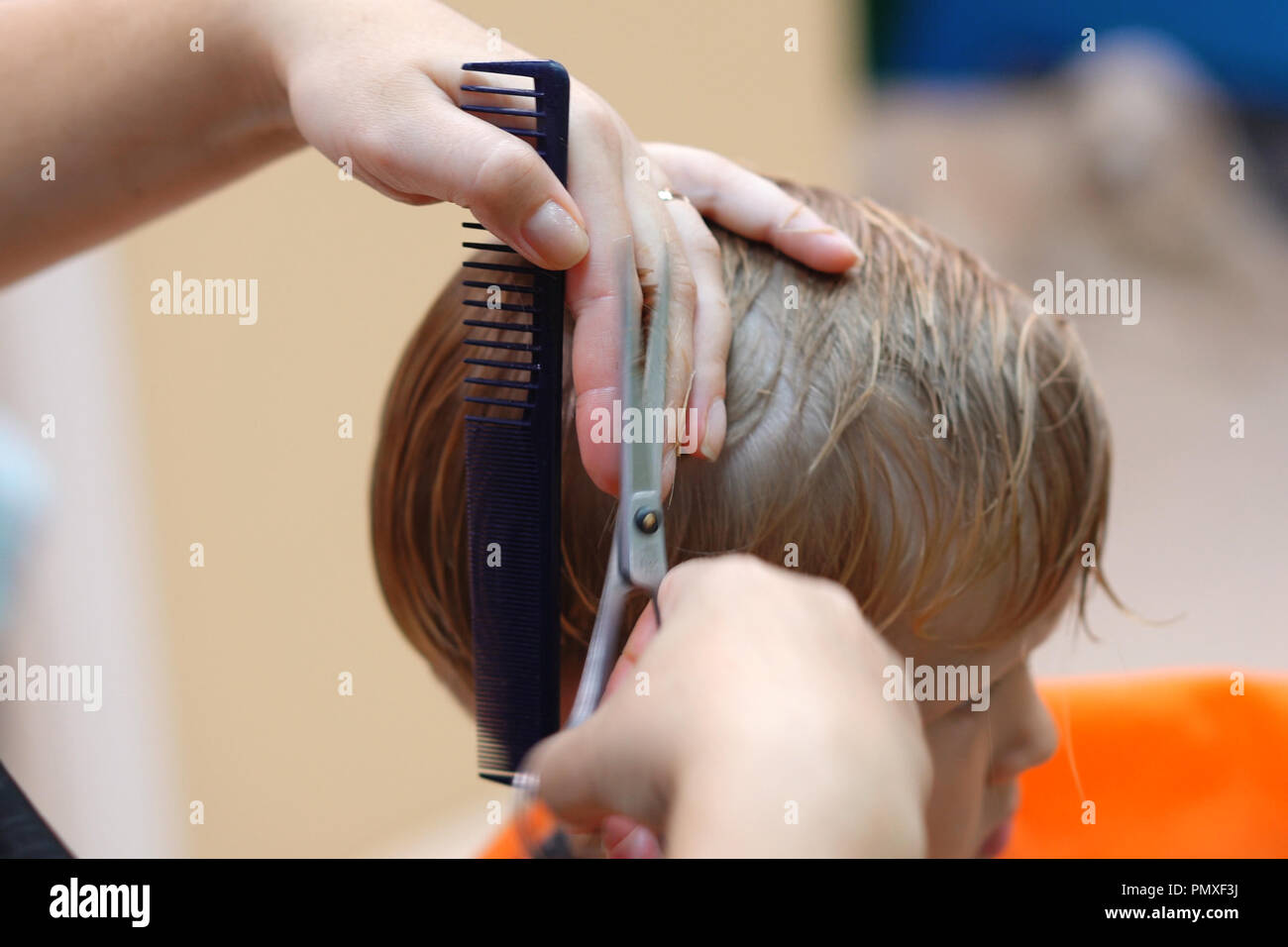 Childrens haircut hires stock photography and images Alamy
