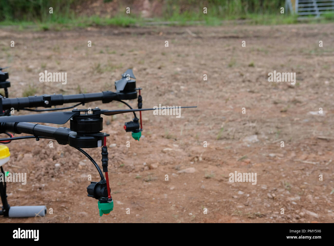 agriculture drone for spraying liquid fertilizer or herbicide in farm