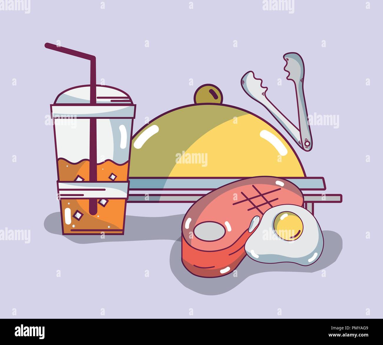 Delicious breakfast cartoons Stock Vector Image & Art - Alamy